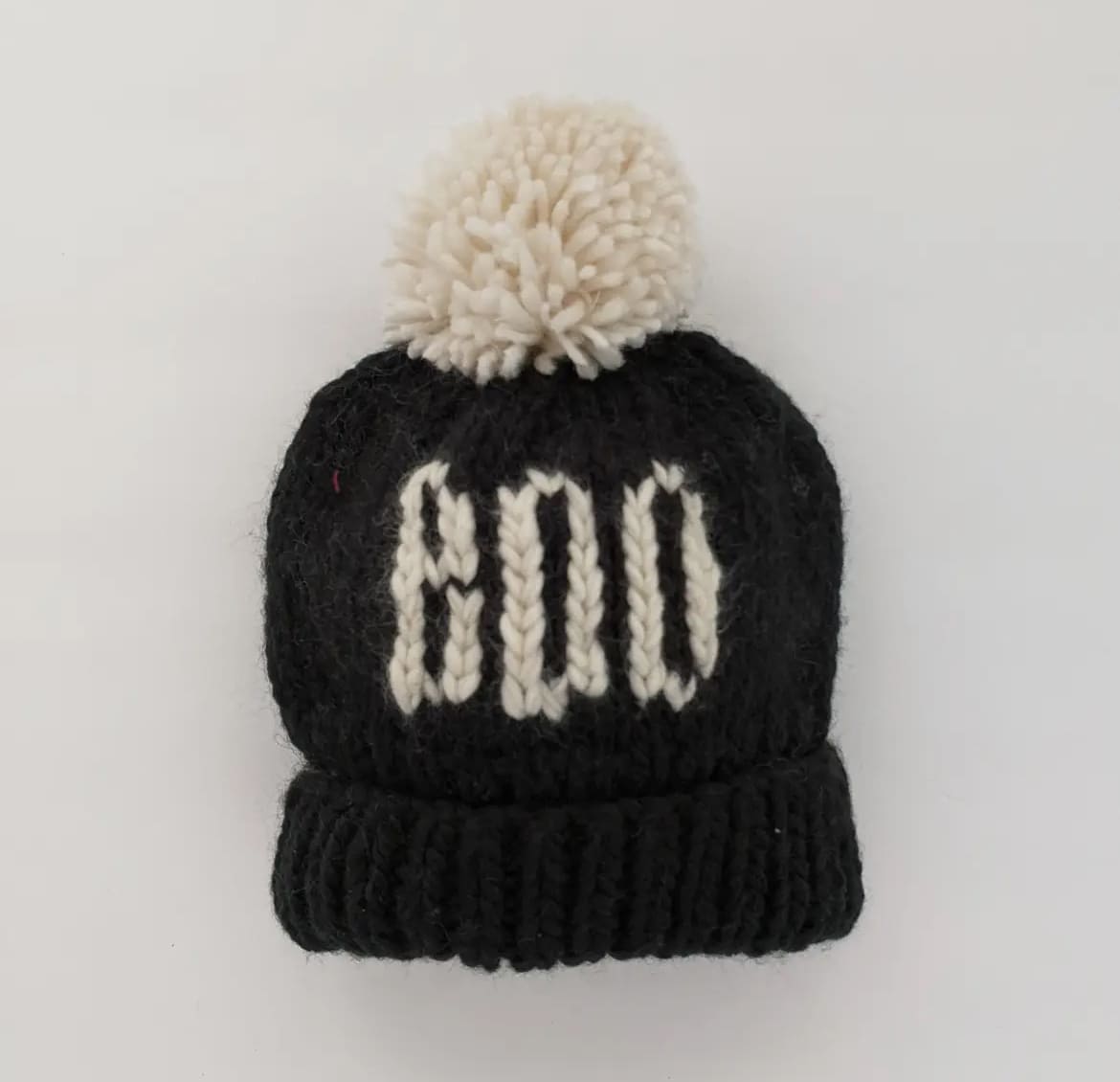 Knitted BOO Halloween Beanie