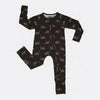 Midnight Dino Roar Bamboo Zip Romper