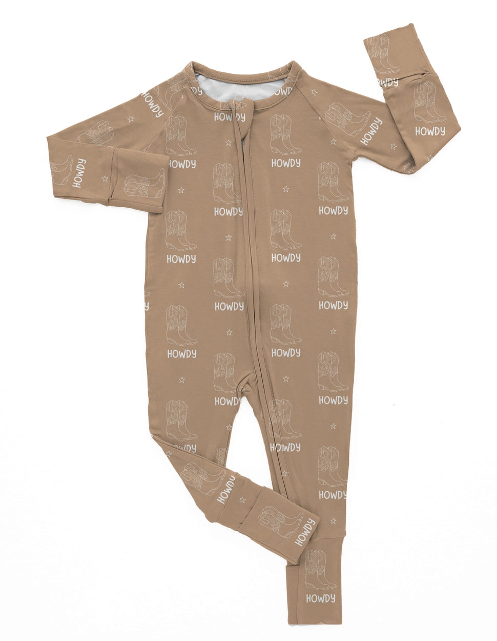 One Piece Bamboo Tan Howdy Boots