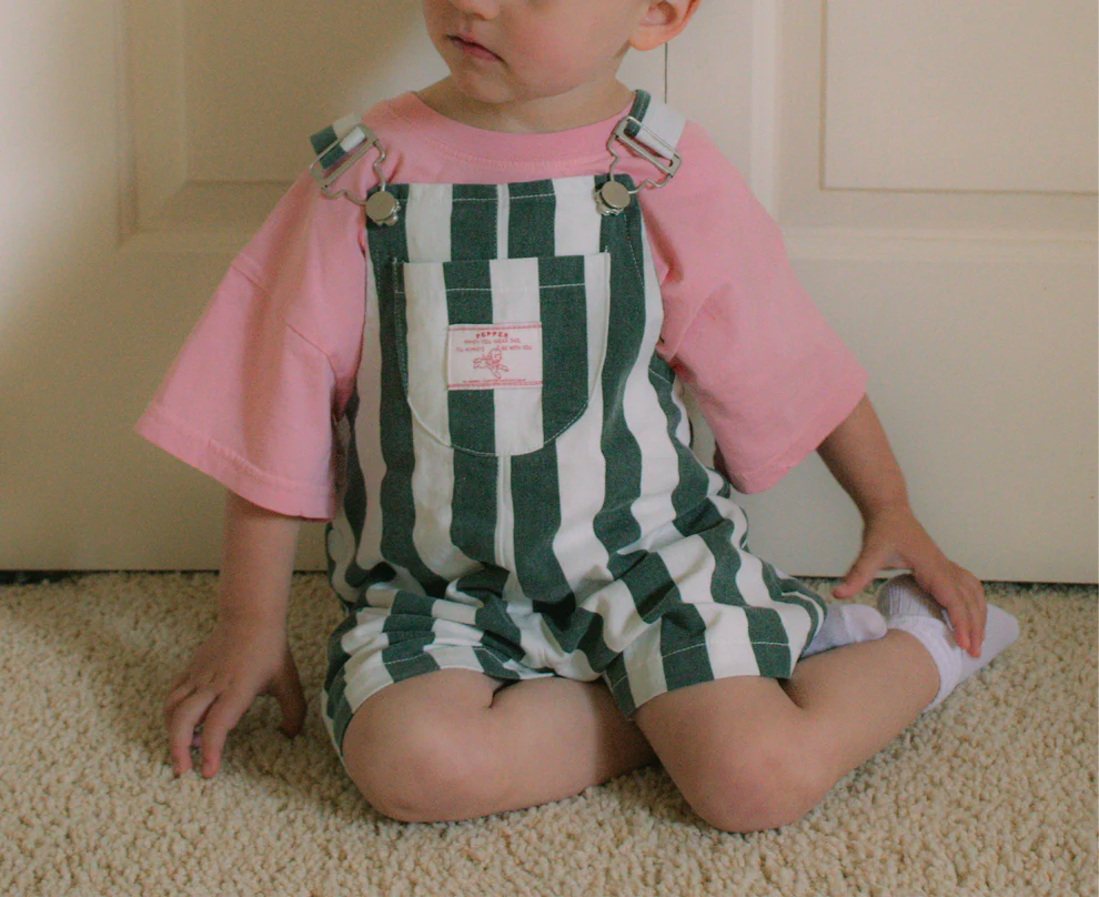 Grass Stain Shortie Overall