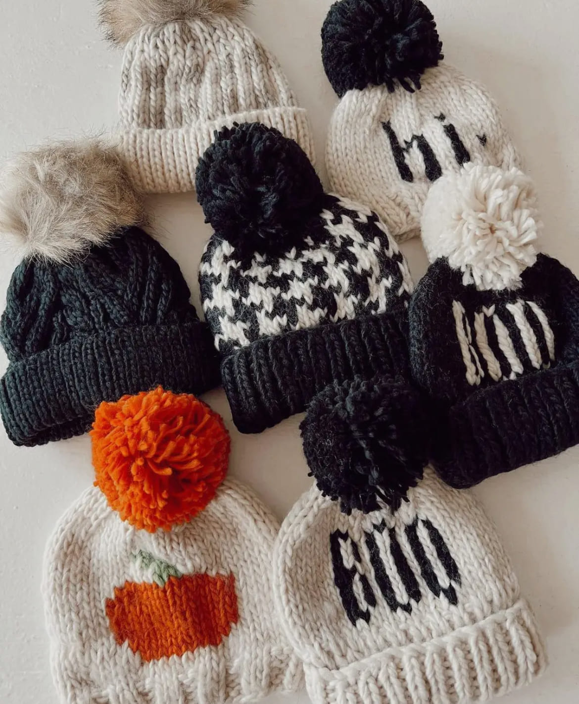 Knitted BOO Halloween Beanie