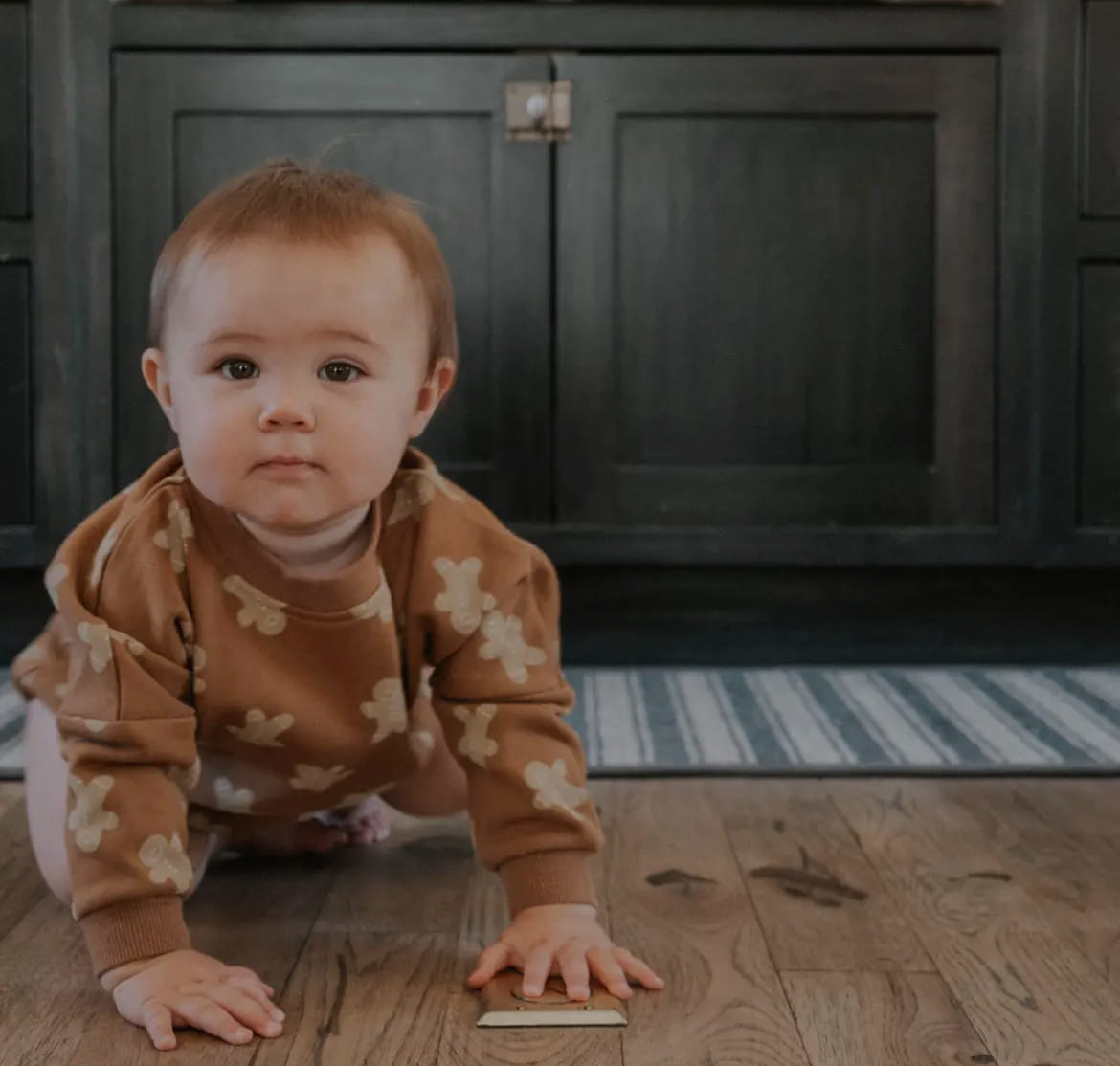 Gingerbread Cozy Romper
